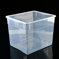 Ящик для хранения, прямоугольный 34 л "Кристалл"