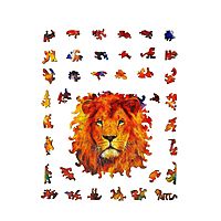 Пазл фигурный Animal Art Лев деревянный 112 элементов 8391