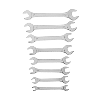 Набор ключей рожковых в холдере TUNDRA, хромированные, 6 - 17 мм, 8 шт.