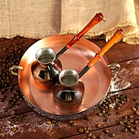 Набор для приготовления кофе на песке "Восточный", размер турок 0,2 мл