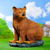 Садовая фигура "Медведь на камне"