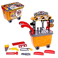Игровой модуль "Мастерская на колесах", тележка, 27 деталей