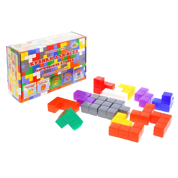 Логические кубики "Кубики для Всех", набор из 5 вариантов