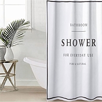 Штора для ванной "SHOWER", с люверсами 180х180 см, полиэстер