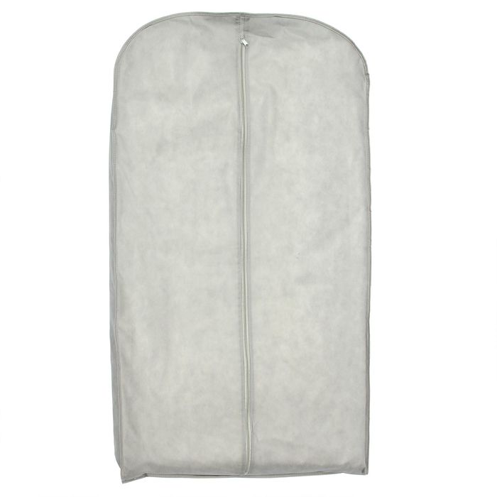 Чехол для одежды, зимний спанбонд 140х60х10 см, цвет серый