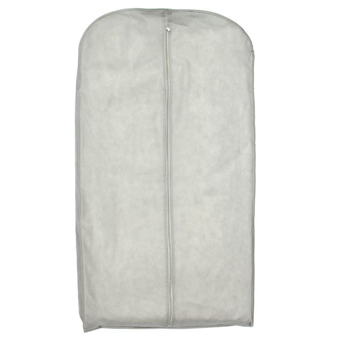 Чехол для одежды, зимний спанбонд 120х60х10 см, цвет серый