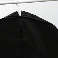 Чехол для одежды, зимний спанбонд 120х60х10 см, цвет черный