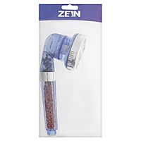 Душевая лейка ZEIN Z0112, пластик/нержавейка, 3 режима, микроскопические точки, прозрачная