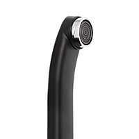 Смеситель для кухни Эверест B45-274F длинный излив черный