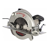 Пила дисковая "ИНТЕРСКОЛ" ДП-190/1600М, 220 В, 1600 Вт, 4800 об/мин, d=190х20 мм