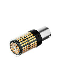 Автолампа светодиодная PY21W 1156, 144 SMD, 12 В, свет оранжевый