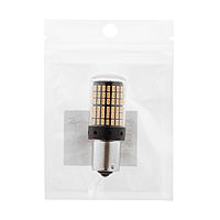 Автолампа светодиодная PY21W 1156, 144 SMD, 12 В, свет оранжевый