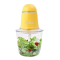 Измельчитель Kitfort КТ-3016-5, пластик, 200 Вт, 0.5 л, 1 скорость, желтый