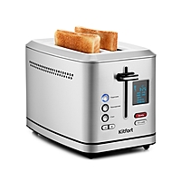 Тостер Kitfort КТ-2049, 950 Вт, 7 режимов прожарки, 2 тоста, серый