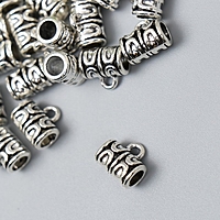 Бейл (держатель д/кулона) металл д/творчества "Шаман" серебро G106B636 1х1 см