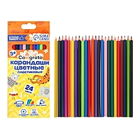 Карандаши 24цв Calligrata заточен., шестригран, картон, европодвес