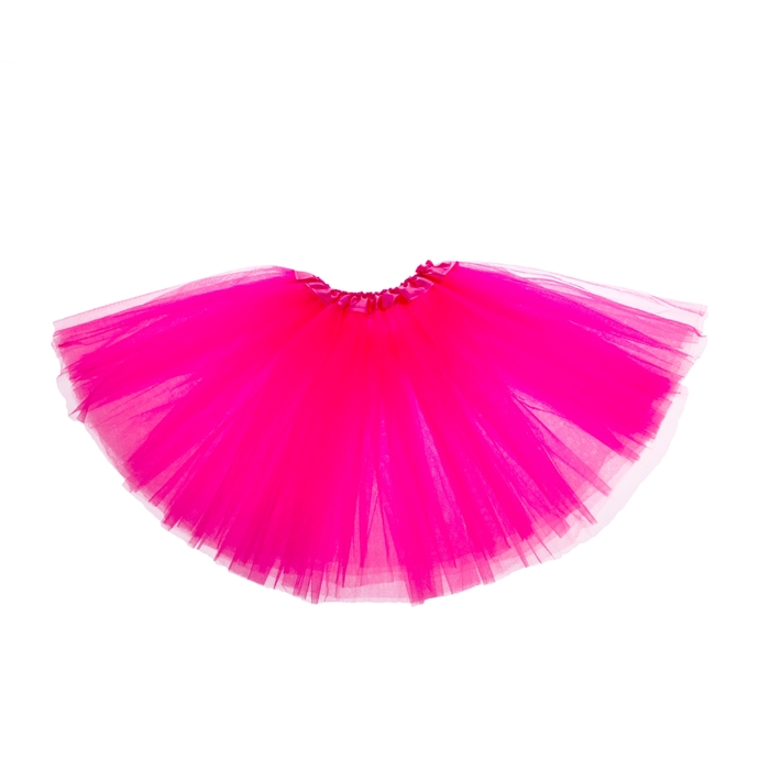Карнавальная юбка 3-х слойная 4-6 лет, цвет розовый