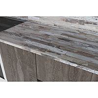 Кухонный гарнитур Нефрит Экстра 2500х600 белый/канаджская хижина/бетон темный/светлый