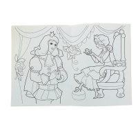 Раскраска для девочек А4 "Сказочные принцессы"