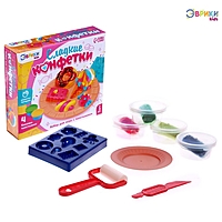 ЭВРИКИ Набор для игры с пластилином "Сладкие конфетки", 4 баночки с пластилином