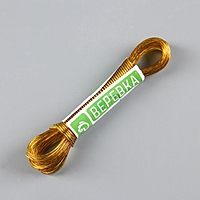 Веревка бельевая с металлической нитью, 2 мм, длина 10 м, цвет МИКС