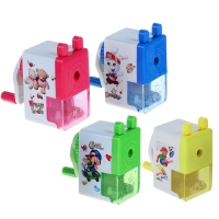 Точилка механическая с контейнером МИКС Классика с рисунком