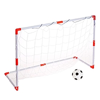 Ворота футбольные "Весёлый футбол", сетка, мяч d=14 см, размер ворот 98х34х64 см