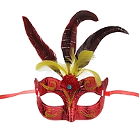 Карнавальная маска "Новинка" с перьями, цвета МИКС
