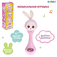 Музыкальная игрушка "Милый дружок" звук, свет, цвет розовый