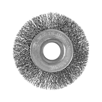 Щетка металлическая для УШМ TUNDRA, плоская, посадка 22 мм, 100 мм