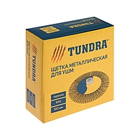 Щетка металлическая для УШМ TUNDRA, "тарелка", М14, 100 мм