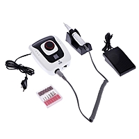 Аппарат для маникюра LuazON LMH-06, 6 насадок, до 35000 об/мин, черно-белый