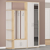 Прихожая Есения -1  2100х1500х360, Дуб сонома/Анкор светлый