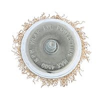 Щетка металлическая для дрели TUNDRA, со шпилькой, "чашка", 65 мм
