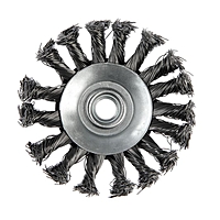 Щетка металлическая для УШМ TUNDRA, крученая проволока, "тарелка", М14, 100 мм