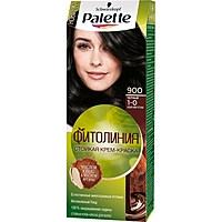 Cтойкая крем-краска для волос Palette Фитолиния "Чёрный 900", 50 мл