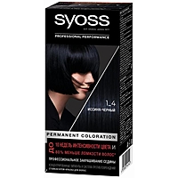 Cтойкая крем-краска для волос Syoss Color "Иссиня-чёрный 1-4", 50 мл