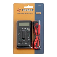 Мультиметр TUNDRA "мини", DT-182, ACV/DCV, DCA, 200-200MΩ, проверка батареек 1.5 и 9V