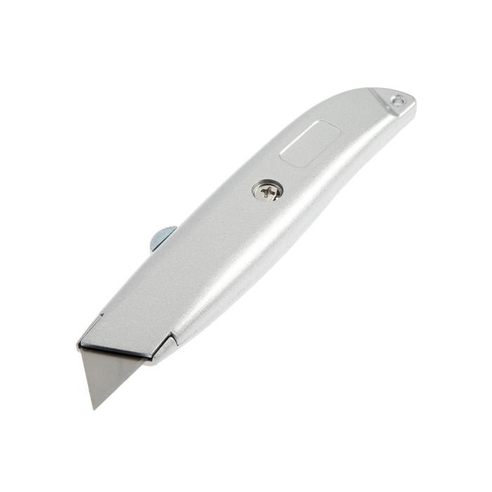 Нож универсальный TUNDRA, металлический корпус, трапециевидное лезвие, 19 мм