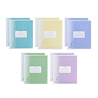 Компл тетр из 10 шт, 12л лин "Пятерка", обл мел карт, ВД лак, бл офс, 5вид*2шт