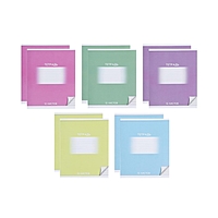 Компл тетр из 10 шт, 12л лин "Школьная", обл мел карт, ВД лак, бл офс, 5вид*2шт