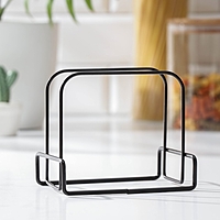 Салфетница "Демо" 13х8,5х11 см, цвет черный