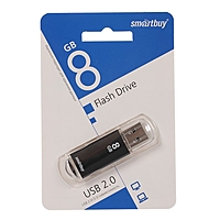 USB-флешка Smartbuy 8Gb V-Cut, чёрная