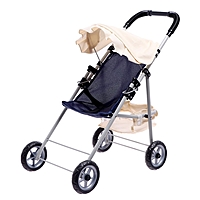 Коляска для кукол, металличский каркас, летняя