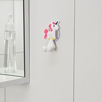 Держатель для зубной щетки, детский, на присоске резиновый "Весёлые зверушки", дизайн МИКС