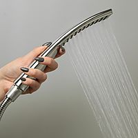 Душевая лейка Accoona G02, 1 режим, корпус пластик, цвет хром
