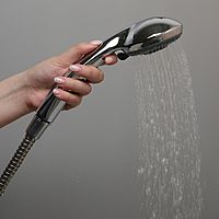 Душевая лейка Accoona А331, 3 режима, корпус пластик, цвет хром