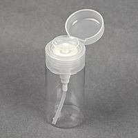 Баночка с дозатором для жидкостей 120мл 11,5*4,5*4,5 прозрачн пакет QF