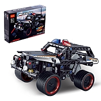 Конструктор с инерционным механизмом "Полицейский джип", 213 деталей