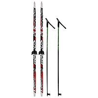 Комплект лыжный БРЕНД ЦСТ (175/135 (+/-5 см), крепление: 0075мм) цвета микс